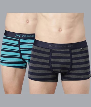 Force NXT Pack of 2 Cotton Trunks For Men's ( Multicolor )