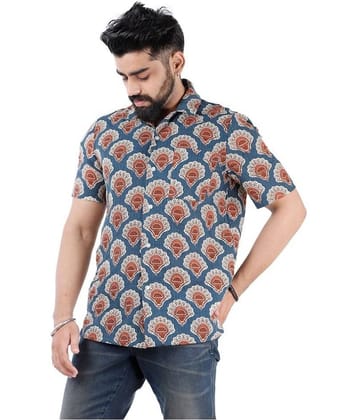 Jaipuri Darbaar Cotton Regular Fit Men's Casual Shirt - Blue ( Pack of 1 )