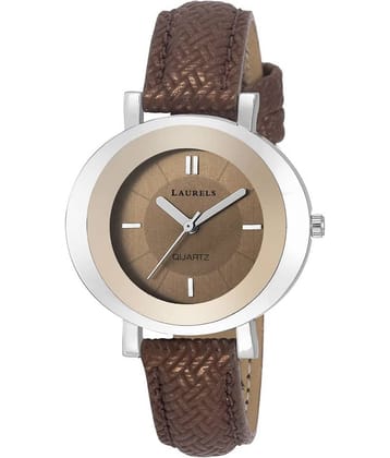Laurels Brown Color Analog Women's Watch With Strap:  LWW-DV-VI-090907