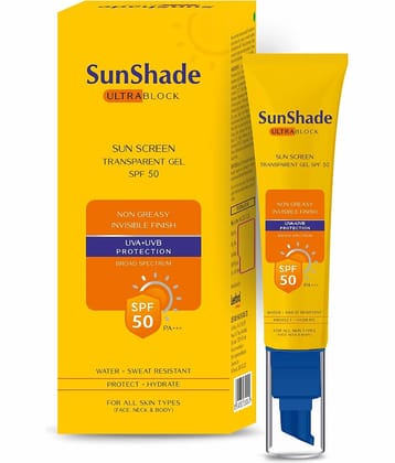 Leeford Sunshade Ultra Block Sunscreen Gel SPF 50 PA+++ UVA/UVB - No Wihtecast, unisex (30ml)