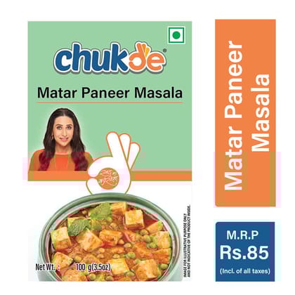Chukde Spices Matar Paneer Masala Powder, 100G