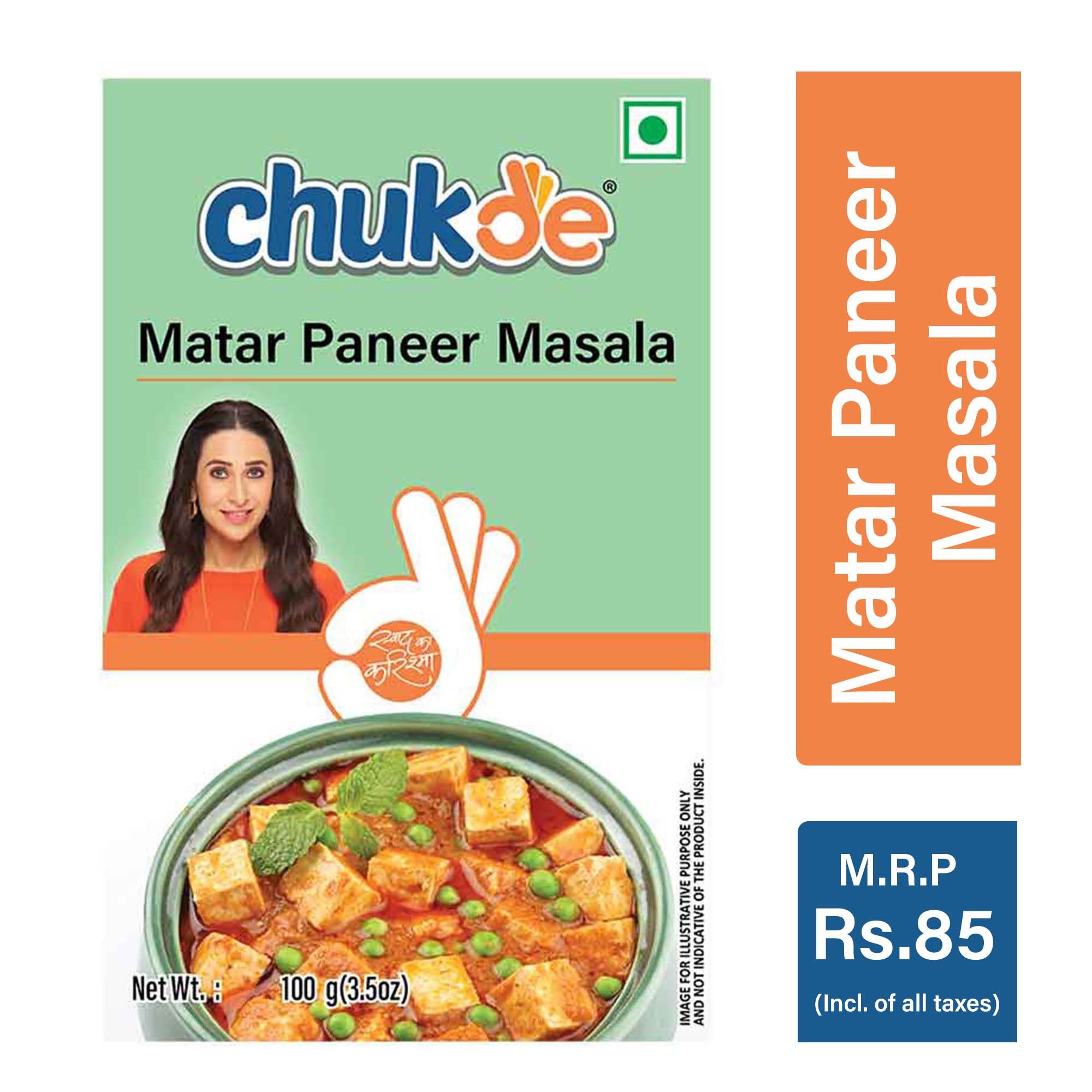 Chukde Spices Matar Paneer Masala Powder, 100G