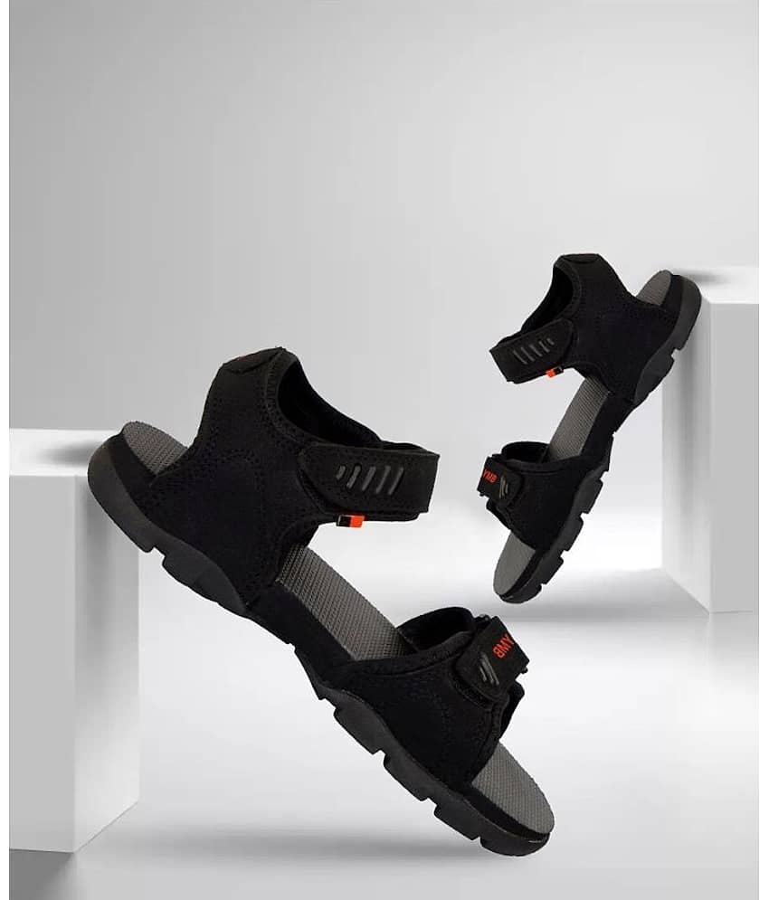 Clymb - Black Men's Floater Sandals