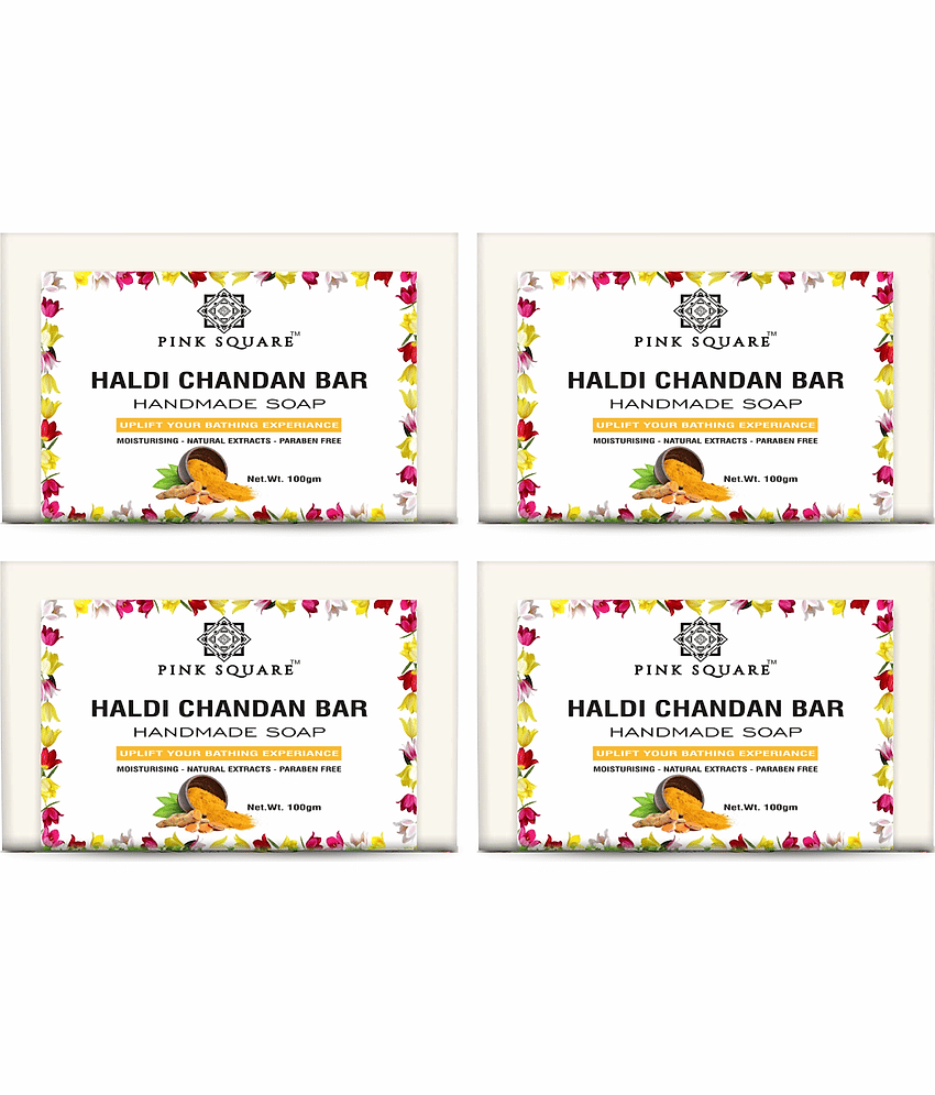pink square - Freshness Bathing Bar for All Skin Type ( Pack of 4 )