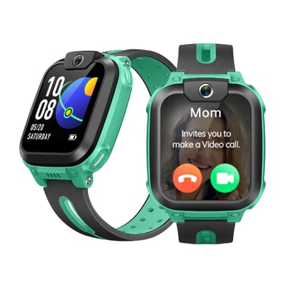 imoo Kids Phone Watch Z1 – Smart Watch with GPS Tracker, 4G Video & Voice Calls, Advanced Parental Controls, Durable Quality with IPX8 Water Resistance, SOS, Gift for Kids (Green) Green / Large