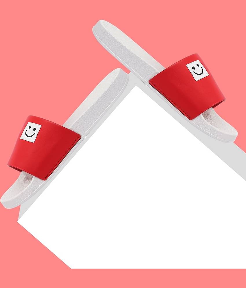 PERY PAO Red Men's Slide Flip Flop