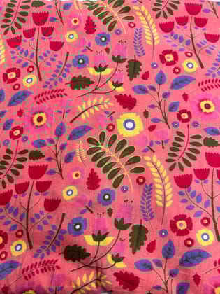 Cotton printed cotton fabric .-5.00 mtr