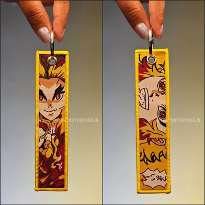 Rengoku Flip Side Embroidered Keychain (15 cm)