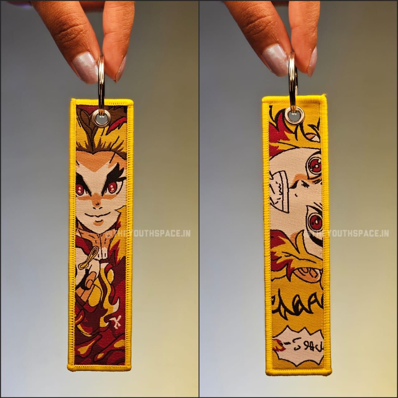 Rengoku Flip Side Embroidered Keychain (15 cm)