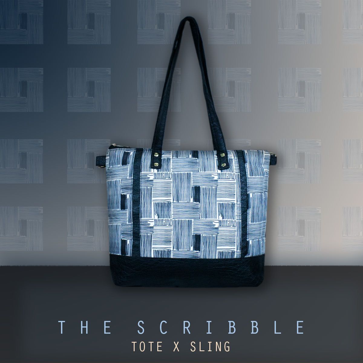 Scribble Shoulder Bag with Sling