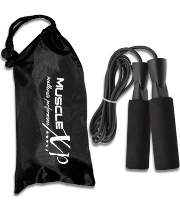 MuscleXP Skipping Rope (Jumping Rope) for Men, Women & Children, Tangle Free Jumping Rope for Kids (Red / Black)