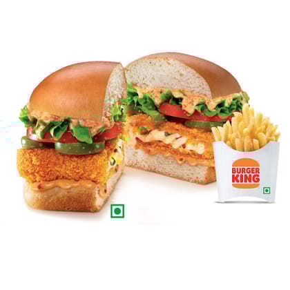 Hot'N'Saucy Burger+Fries(M).