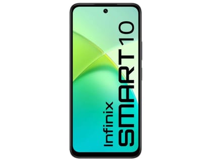 Infinix Smart 10 Smartphone (4GB RAM, 64GB ROM), 5000mAh Battery, 8MP Front Camera, (6.67 inch) HD+ Display - Sleek Black