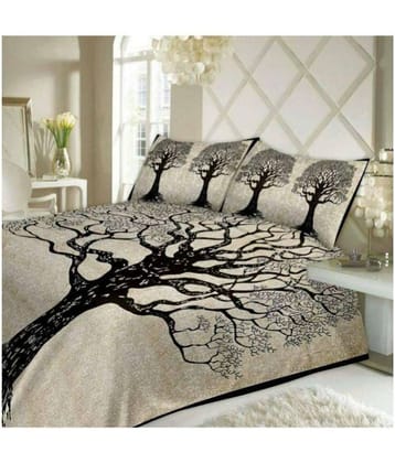Bombay Spreads Cotton King Bedsheet ( Black )
