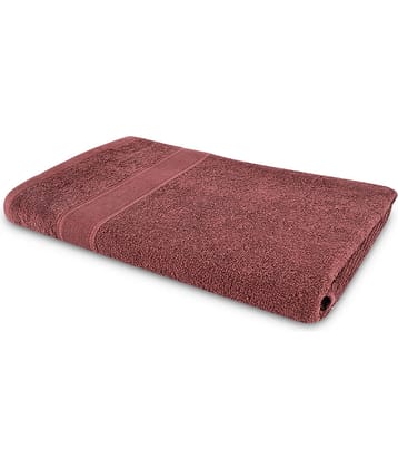 Dollar Cotton Striped 500 -GSM Bath Towel ( Pack of 1 ) - Brown