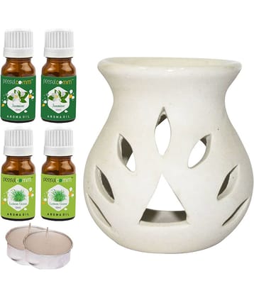 Peepalcomm Ceramic Aroma Oils & Diffusers Set - Pack of 7
