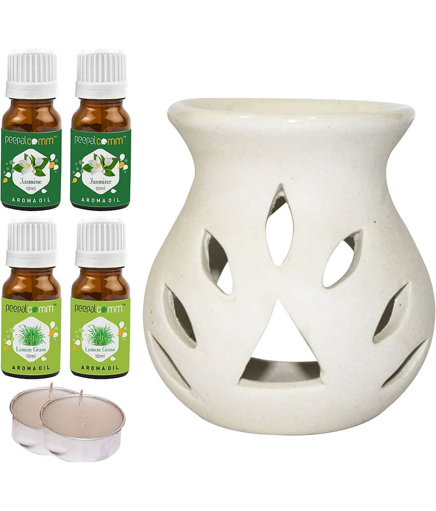 Peepalcomm Ceramic Aroma Oils & Diffusers Set - Pack of 7