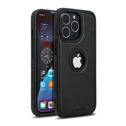 LIRAMARK PU Leather Flexible Back Cover Case Designed for Apple iPhone 13 Pro (6.1 Inch)