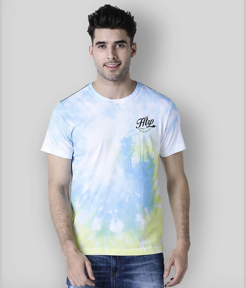 Huetrap Pack of 1 Cotton Regular Fit Men's T-Shirt ( White )