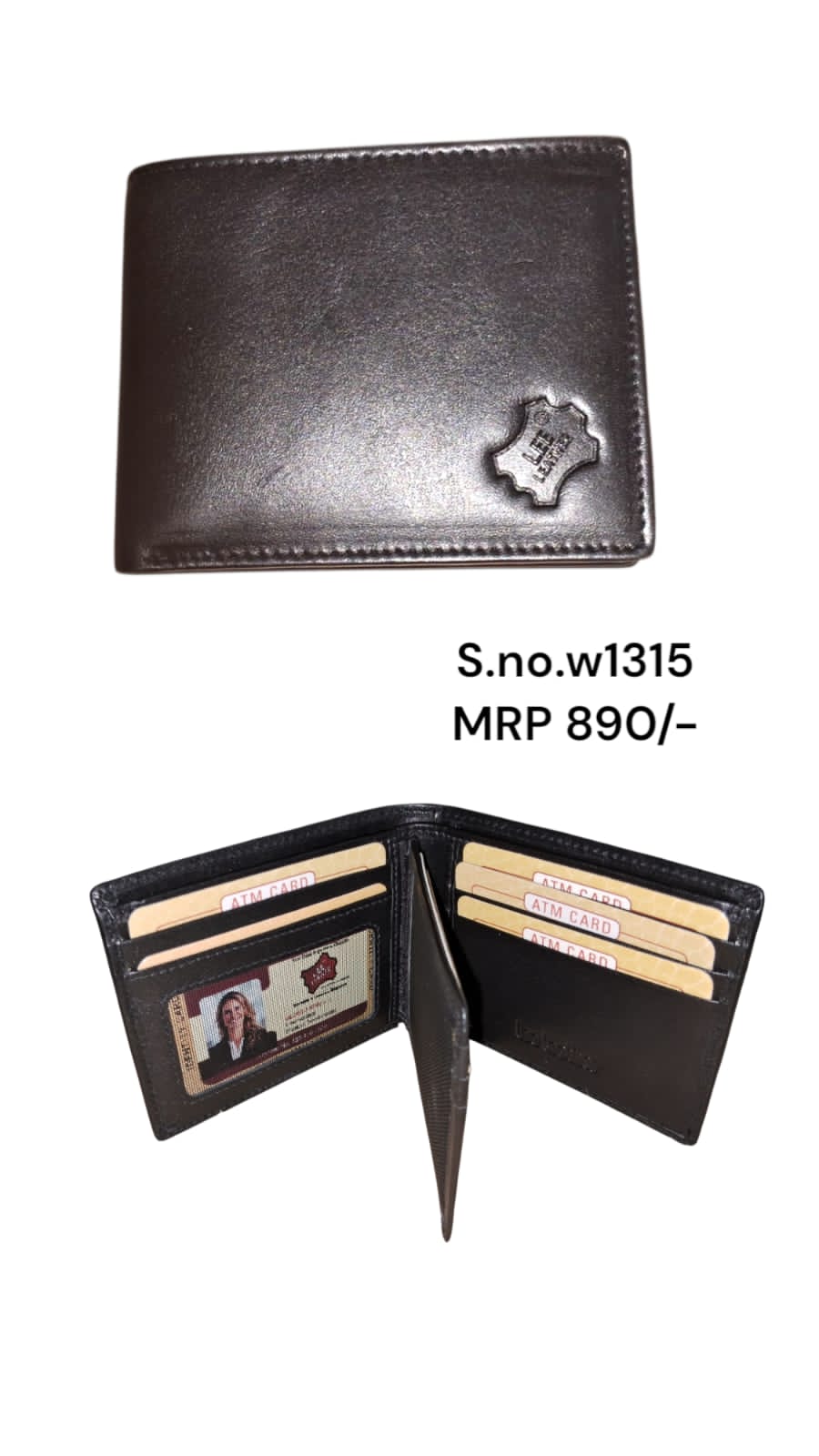 Genuine leather wallet for men Pack Of 2