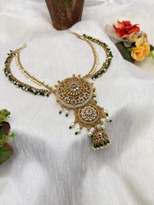 Antique Premium Jadebille With Maatal 0692