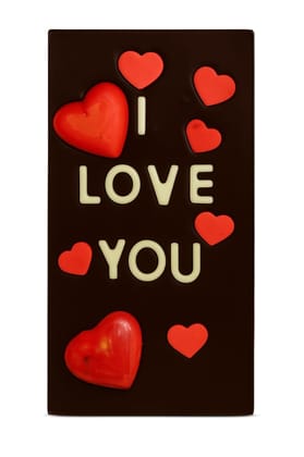 Myfa Chocolates 'I Love You' Chocolate Bar - Romantic Gift, 100g Myfa Chocolates 'I Love You' Chocolate Bar - Romantic Gift, 100g