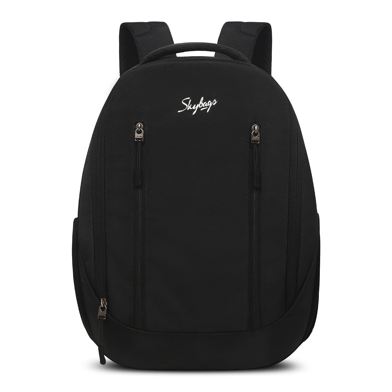 Forge 16 Liters Laptop Backpack for Men & Women With Multiple Compartments, Side Zippered Pocket & Mesh Bottle Holder (Black)