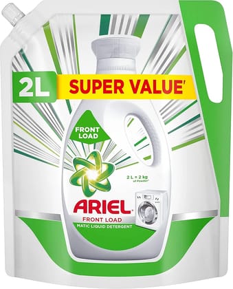 Ariel Matic Liquid Detergent - Front Load, 2 L Super Saver Pack