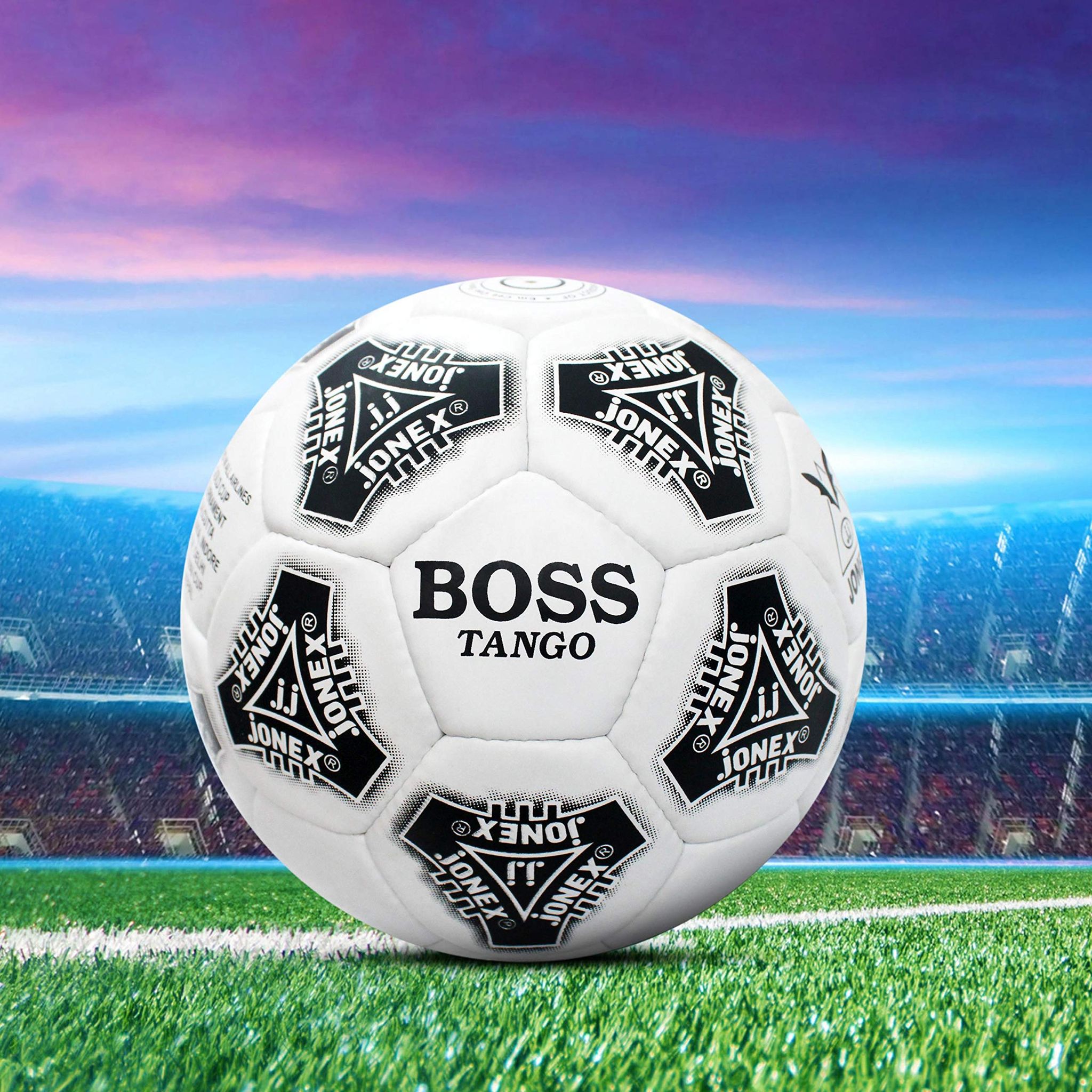 JJ Jonex BOSS Tango Football Size 5, White