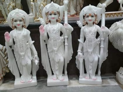 Marble Ram Darbar Statue, 2 Feet, Home