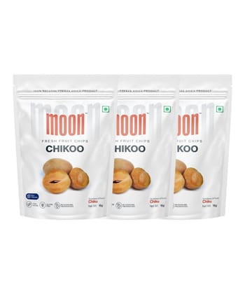 Moon Freeze Dried Chikoo Chips, 16 gm - Pack of 3