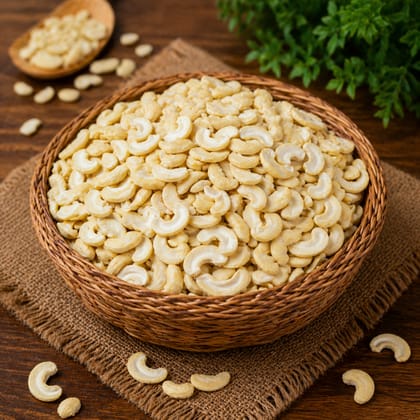 RJH Small Cashew Nuts (250g) | Rich, Creamy Flavor & Crunchy Texture | Healthy Everyday Snacking & Cooking