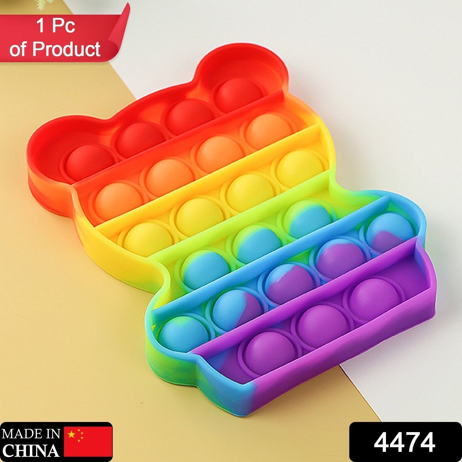 Bear  It Fidget Toys  Stress Relief Rainbow Toy ( 1 pcs )