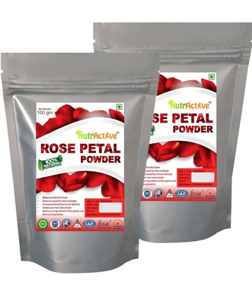 NutrActive Rose Petal | Scrub + Mask 200 gm Pack of 2