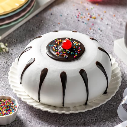 Black Forest Designer Cake Eggless 1 Kg