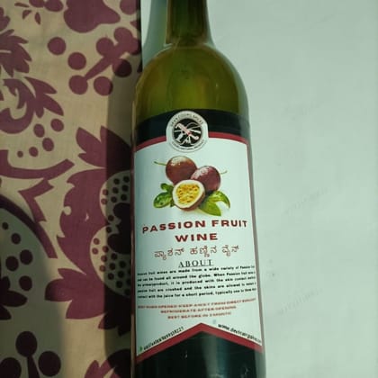 PASSION FRUIT WINE 750 ml