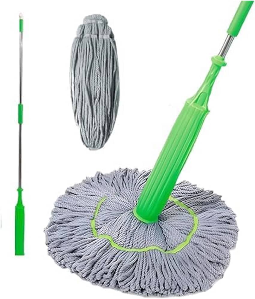 MAHADEV ENTERPRISE Handle Mop ( Extendable Mop Handle with 360 Degree Movement )