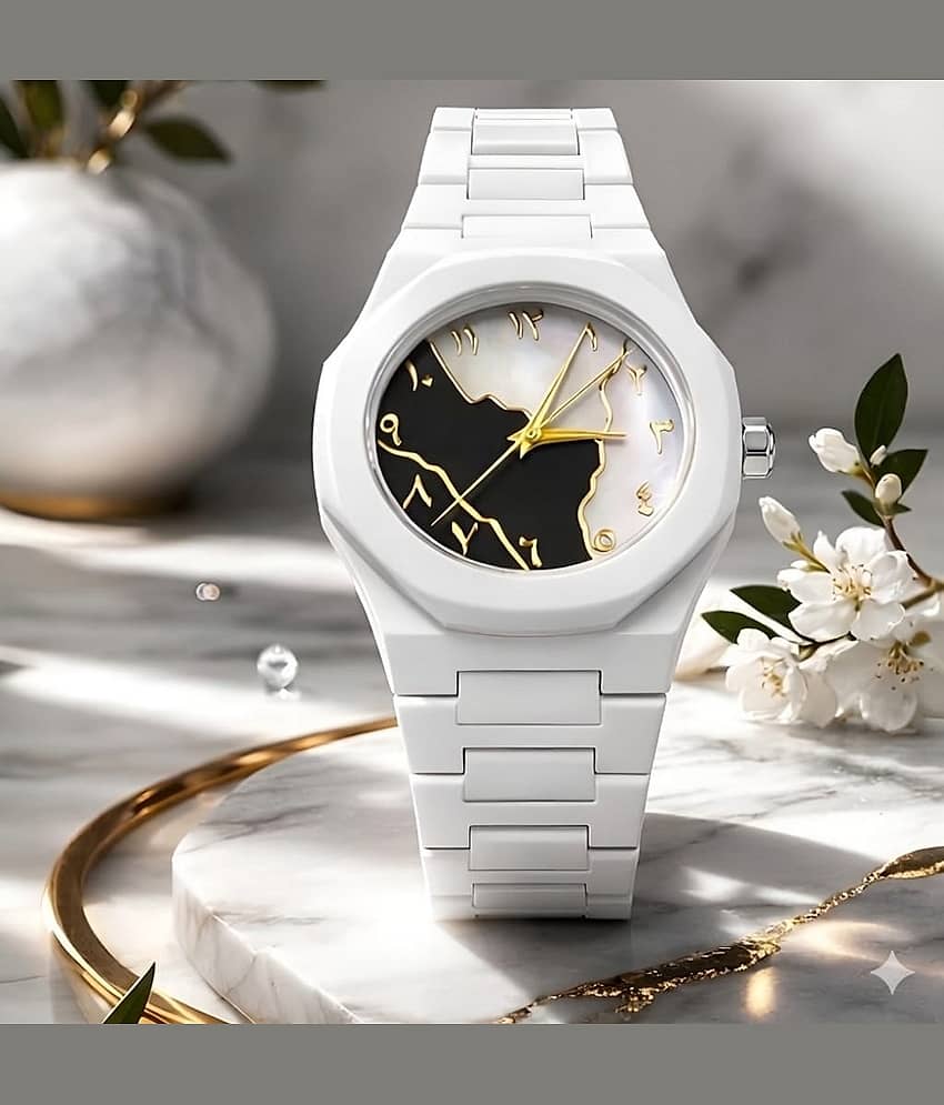 Cosmic White Plastic Analog Men's Watch