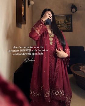 Designer Party Wear Look Pure Heavy Faux Georgette Top Plazzo & Dupatta Set