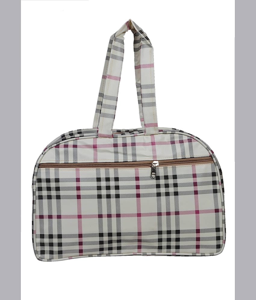 SUNESH CREATION White Travel Kit Bag ( 1 Pc )