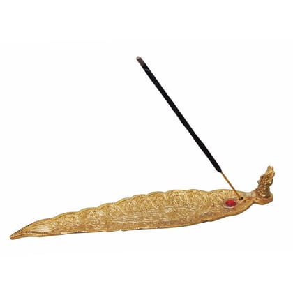Aluminium Showpiece Agarbatti Stand Gold Statue, Height : 1.3 Inch (ASMAS233 G)