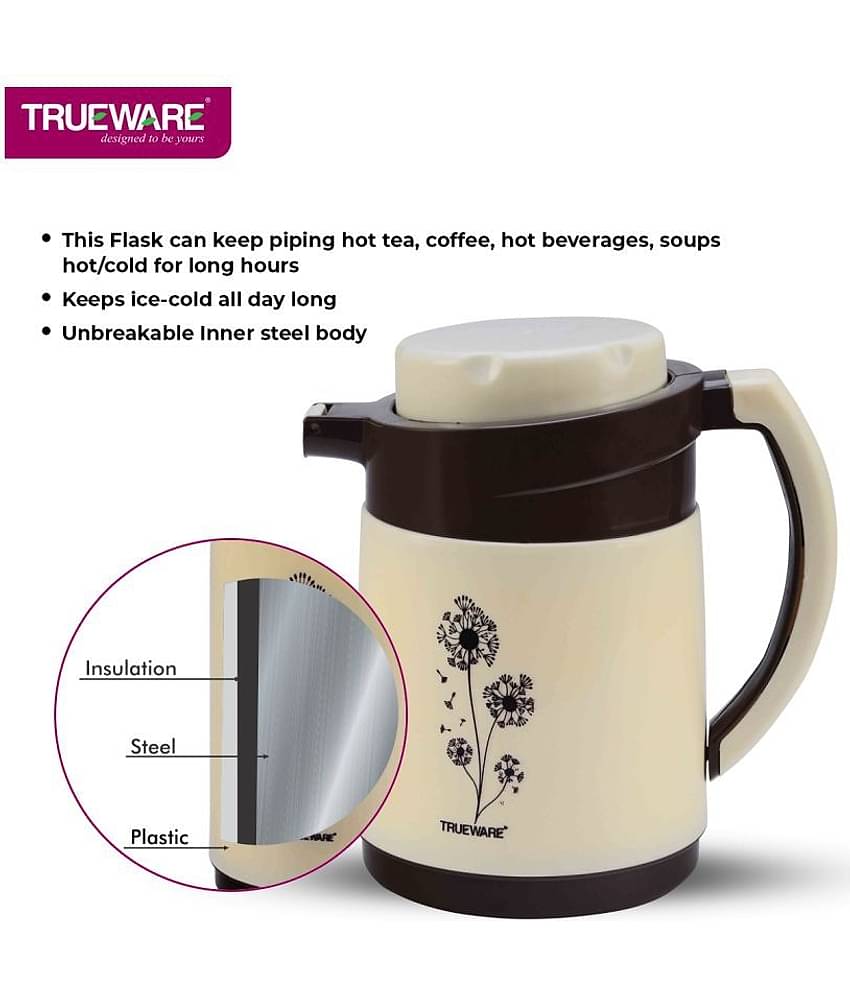 Trueware Ruff Tuff Brown Plastic Flask 1500 ml