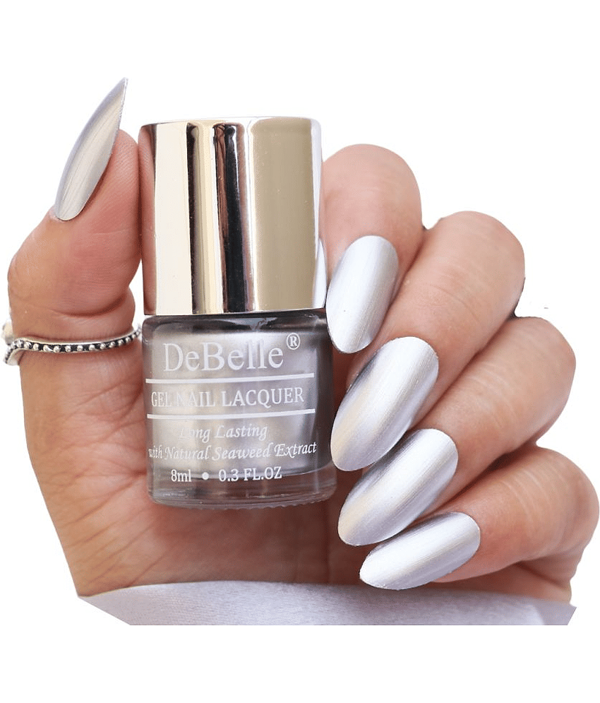 DeBelle &nbsp;Chrome Silver Metallic Nail Polish 8 ( Pack of 1 )