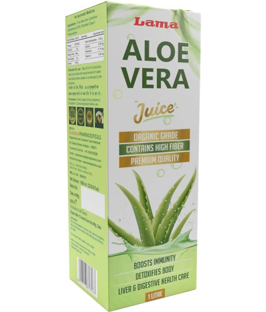 lama Aloe Vera Juice Liquid 1000 ml Pack Of 2