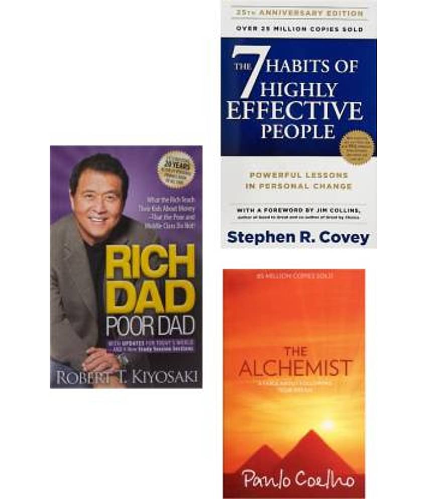 Trio Of Rich Dad Poor Dad & The 7 Habits Of Highly Effective People & The Alchemist  (Paperback, Robert T. Kiyosaki & Stephen R. Covey & Paulo Coelho)