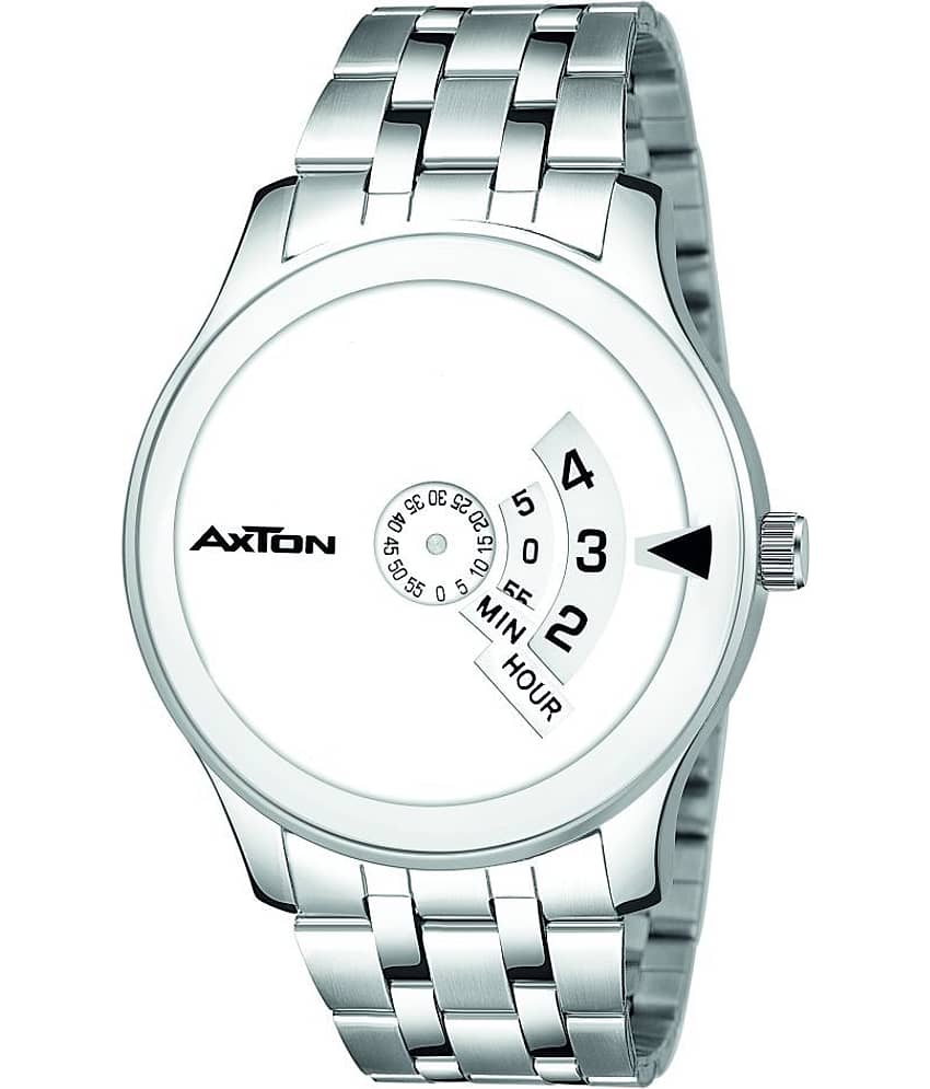 Axton AXC-2301PiDU WHITE-C Stainless Steel Analog Men's Watch