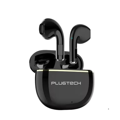 Plugtech LEB-601 TWS Earbuds - Bluetooth V5.0, Truly Stereo Sound, Upto 30 H Long-Lasting Battery, IPX4 Water-Resistant