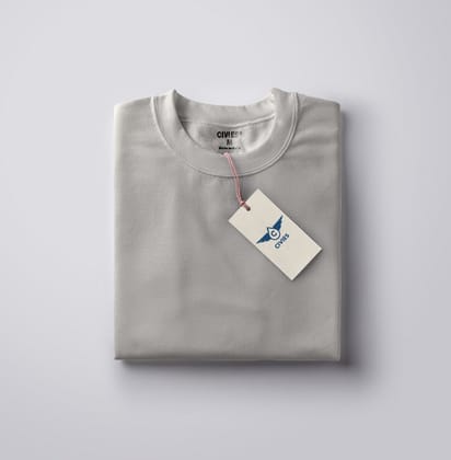 Grey Classic Regular Fit T-Shirt-S / Cotton