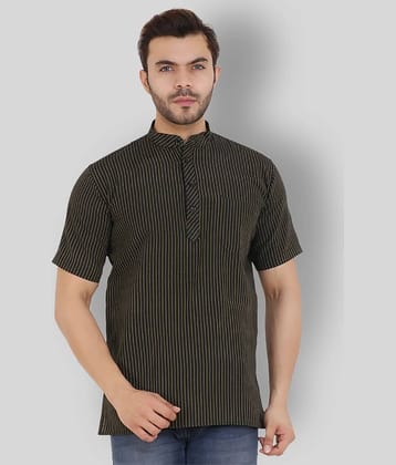 Latest Chikan - Yellow Cotton Men's Shirt Style Kurta ( Pack of 1 )