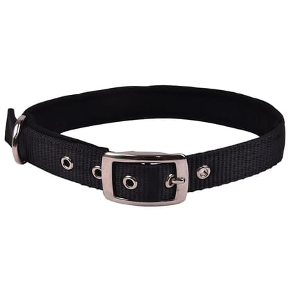 Petz Pure Nylon Padded Collar 3/4 inch Black 20mm